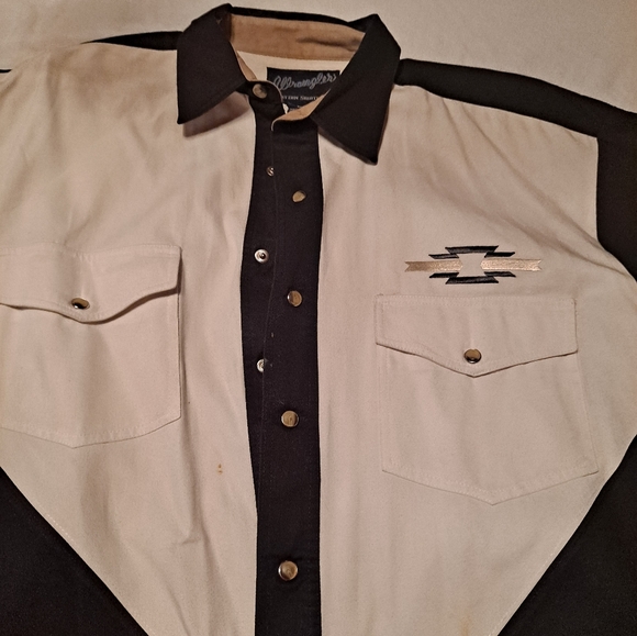 MENS WRANGLER WESTERN SHIRT - Picture 1 of 4